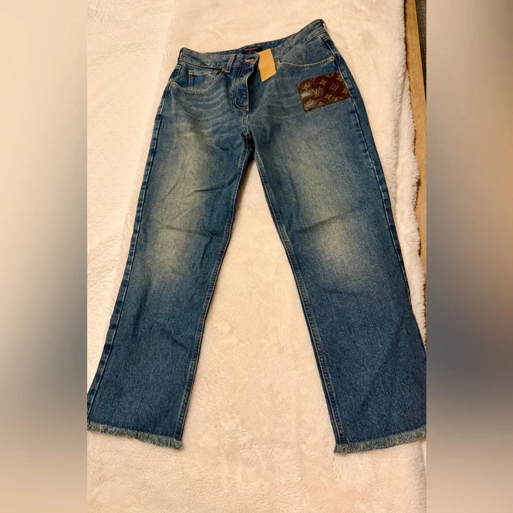 Louis Vuitton Monogram Patch Jeans - Picture 3 of 7